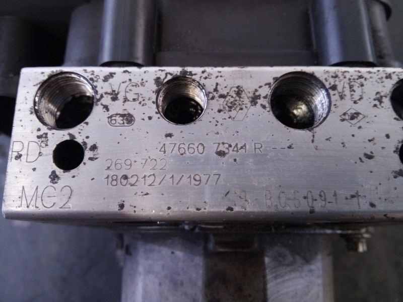 Recambio de abs para renault clio iv authentique referencia OEM IAM 476607341R 2265106455 P3-B8-17-1