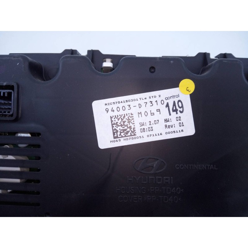 Recambio de cuadro instrumentos para hyundai tucson essence 2wd referencia OEM IAM 94003D7310 M069149 E3-A3-29-4