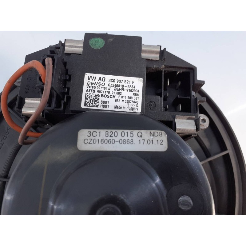 Recambio de ventilador calefaccion para volkswagen golf vi (5k1) advance referencia OEM IAM 3C1820015Q  E2-A1-24-1