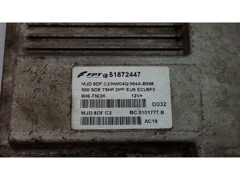 Recambio de centralita motor uce para fiat nuova 500 (150) sport referencia OEM IAM 51872447 BC0101777B E3-A4-32-3