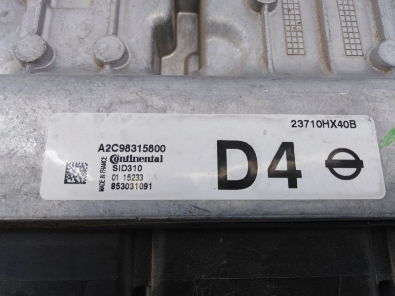 Recambio de centralita motor uce para nissan qashqai (j11) acenta referencia OEM IAM 853031091 A2C98315800 E3-B4-24-2
