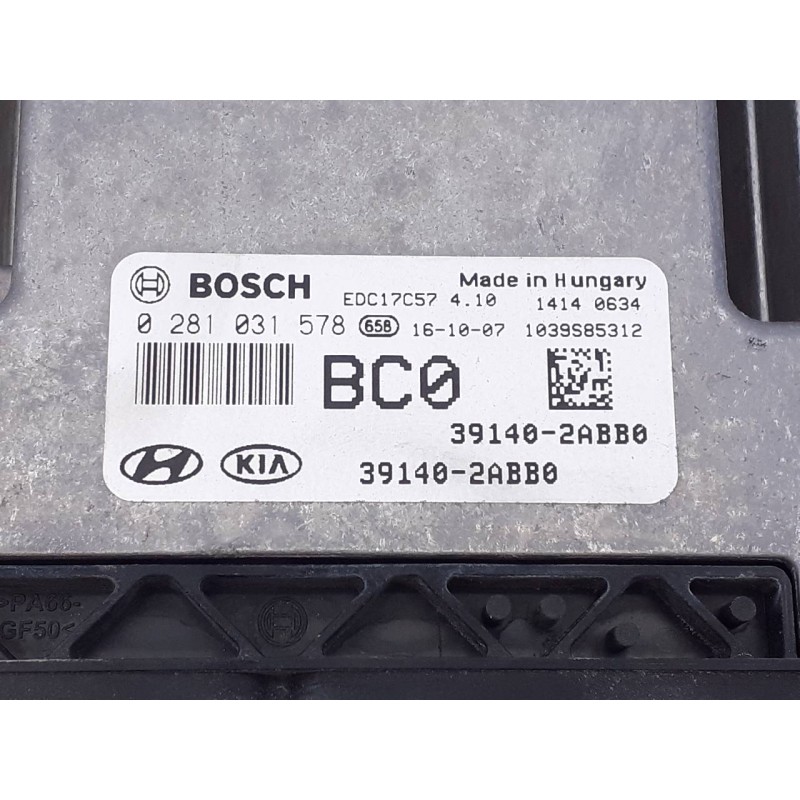 Recambio de centralita motor uce para hyundai tucson essence bluedrive 2wd referencia OEM IAM 391402ABB0 0281031578 E3-A3-46-4