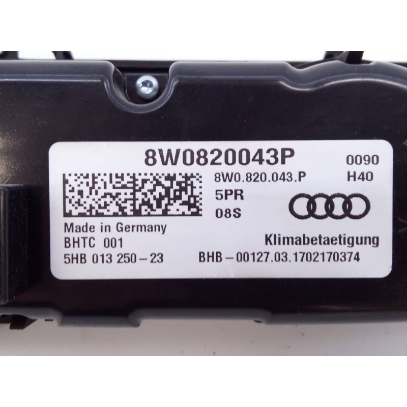 Recambio de mando climatizador para audi a5 cabriolet (f57) advanced quattro referencia OEM IAM 8W0820043AL  E2-A1-25-2