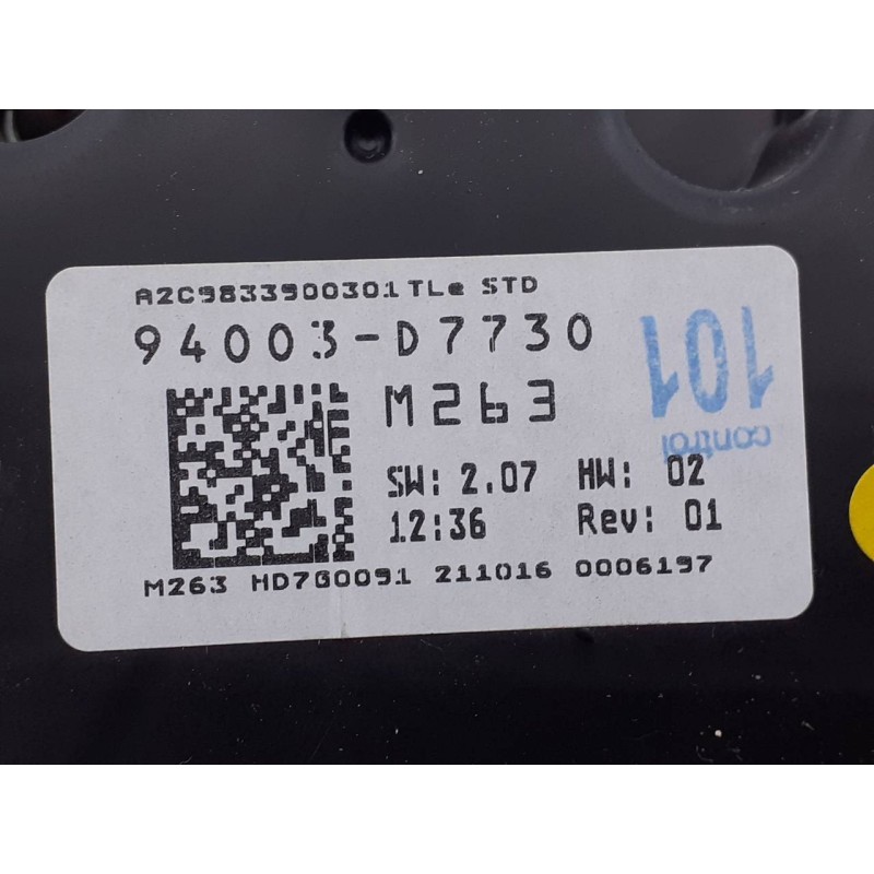 Recambio de cuadro instrumentos para hyundai tucson essence bluedrive 2wd referencia OEM IAM 94003D7730  E3-A3-46-4