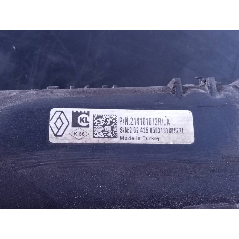 Recambio de radiador agua para renault clio iv authentique referencia OEM IAM 214101612R  P2-B6-12