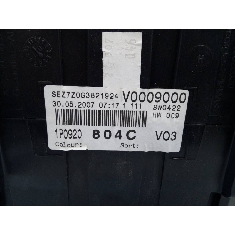 Recambio de cuadro instrumentos para seat leon (1p1) reference referencia OEM IAM 1P0920804C  E2-A1-14-1