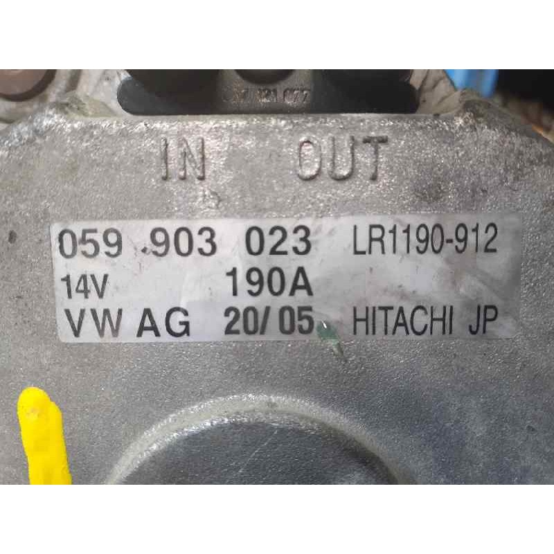 Recambio de alternador para volkswagen phaeton (3d2/3d8) tdi v6 4motion (4 asientos) referencia OEM IAM 059903023 LR1190912 P3-B