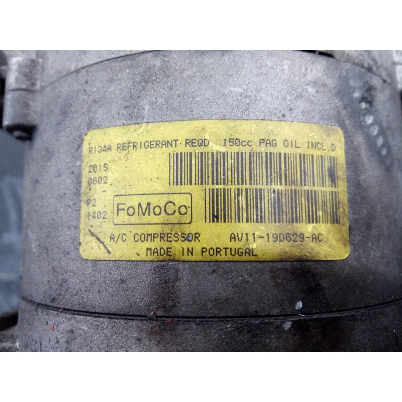 Recambio de compresor aire acondicionado para ford fiesta (ccn) black edition referencia OEM IAM AV1119D629AC  P3-A3-18-3