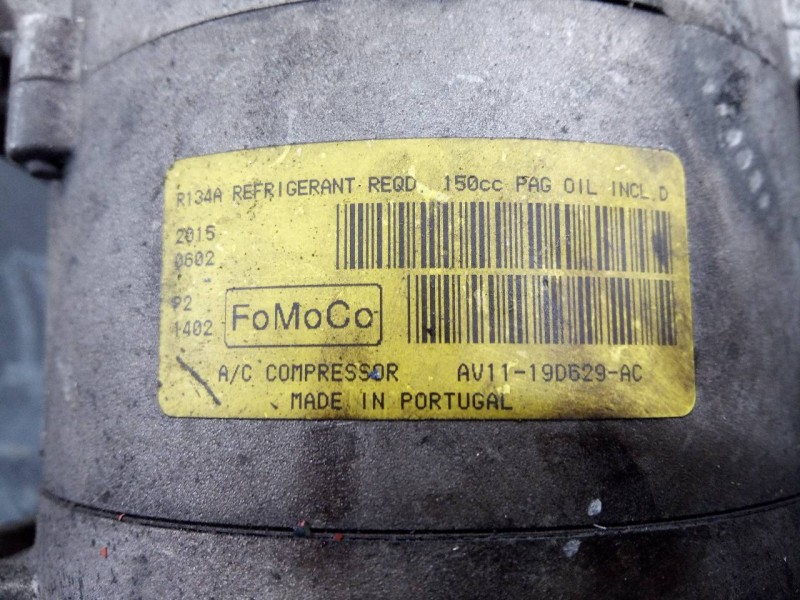 Recambio de compresor aire acondicionado para ford fiesta (ccn) black edition referencia OEM IAM AV1119D629AC  P3-A3-18-3