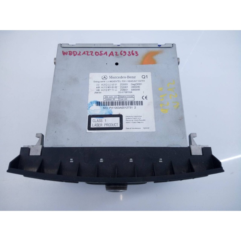 Recambio de sistema audio / radio cd para mercedes-benz clase e (w212) lim. 350 cdi blueefficiency (212.025) referencia OEM IAM 