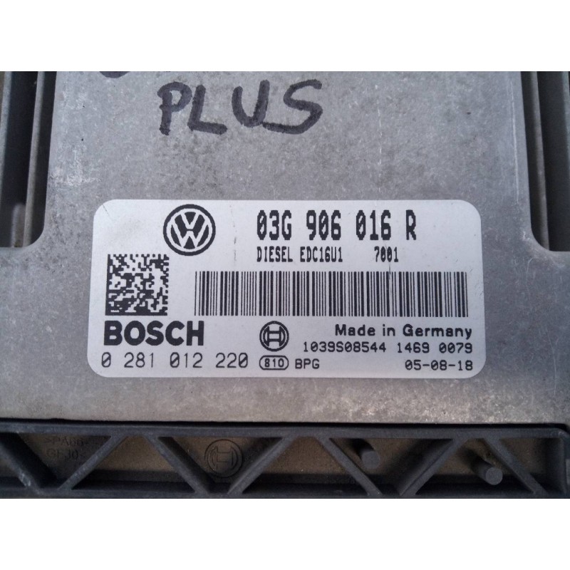 Recambio de centralita motor uce para volkswagen golf plus (5m1) sportline referencia OEM IAM 03G906016R 0281012220 E2-A1-35-2