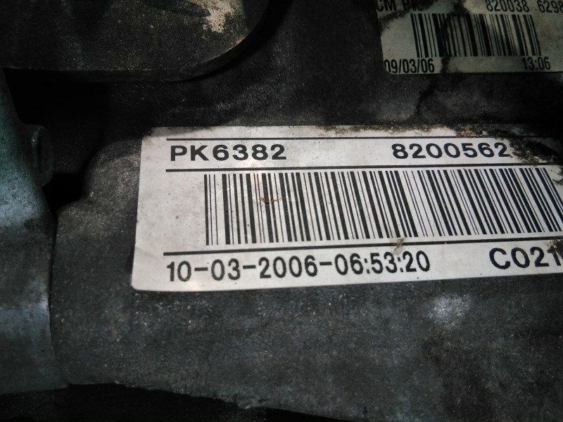 Recambio de caja cambios para renault laguna ii (bg0) authentique referencia OEM IAM PK6382  M1-A2-68