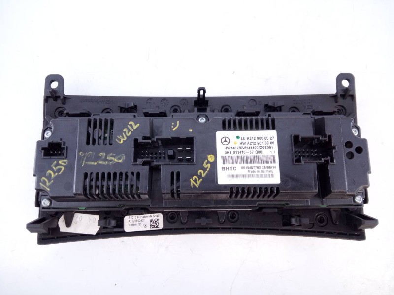 Recambio de mando climatizador para mercedes-benz clase e (w212) lim. e 220 bluetec (212.001) referencia OEM IAM A2129006527 A21