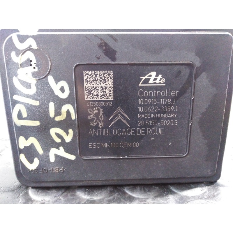 Recambio de abs para citroën c3 picasso exclusive referencia OEM IAM 9806891780 10022002574 P3-A8-14-4