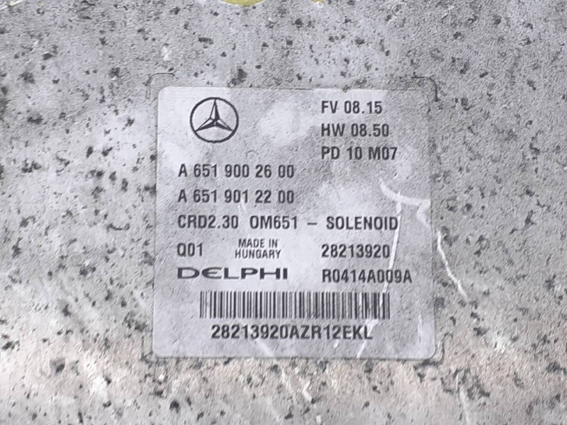 Recambio de centralita motor uce para mercedes-benz sprinterii caja cerrada (desde 01.06) 310/313/316 cdi (906.631/633/635/637) 