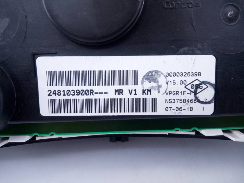 Recambio de cuadro instrumentos para dacia dokker essential referencia OEM IAM 248103900R  E2-A1-28-2