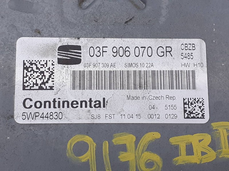 Recambio de centralita motor uce para seat ibiza st (6j8) style referencia OEM IAM 03F906070GR 03F907309AE E2-A1-14-2