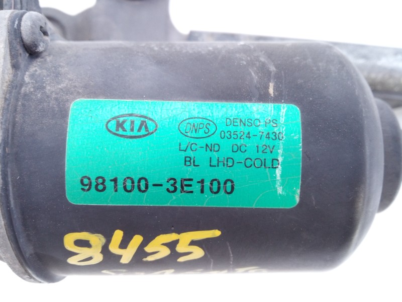 Recambio de motor limpia delantero para kia sorento 2.5 crdi active referencia OEM IAM 981003E100  E2-B5-61-2