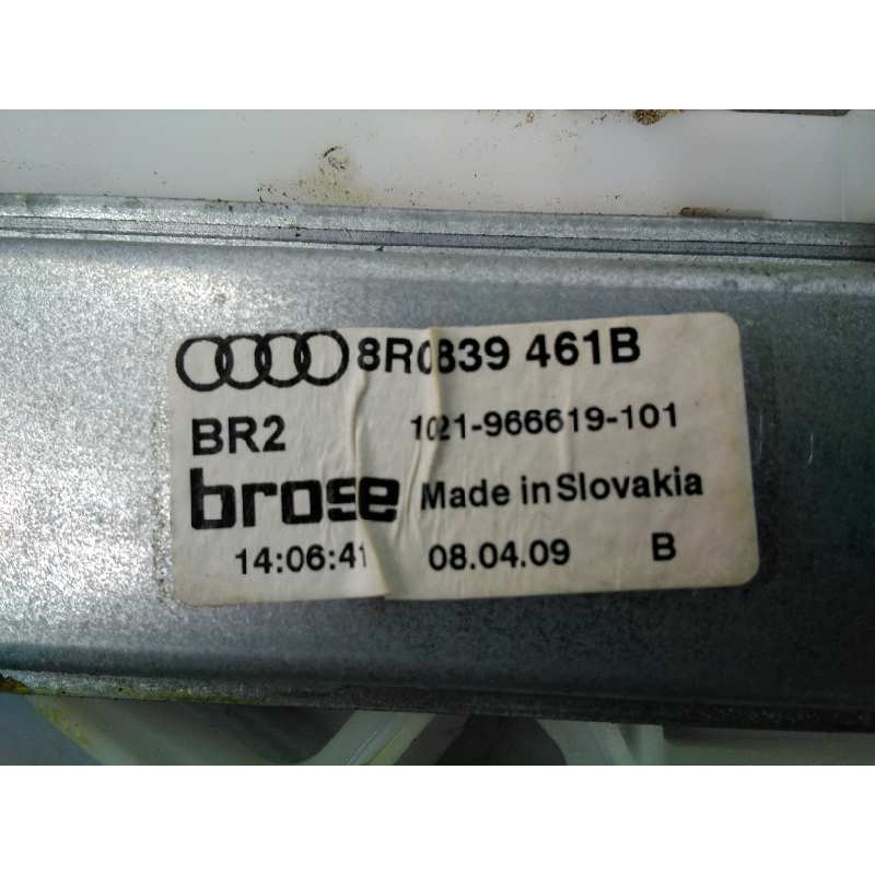 Recambio de elevalunas trasero izquierdo para audi q5 (8r) 2.0 tdi (125kw) referencia OEM IAM 8K0959811 8R0839461B E1-B6-28-3