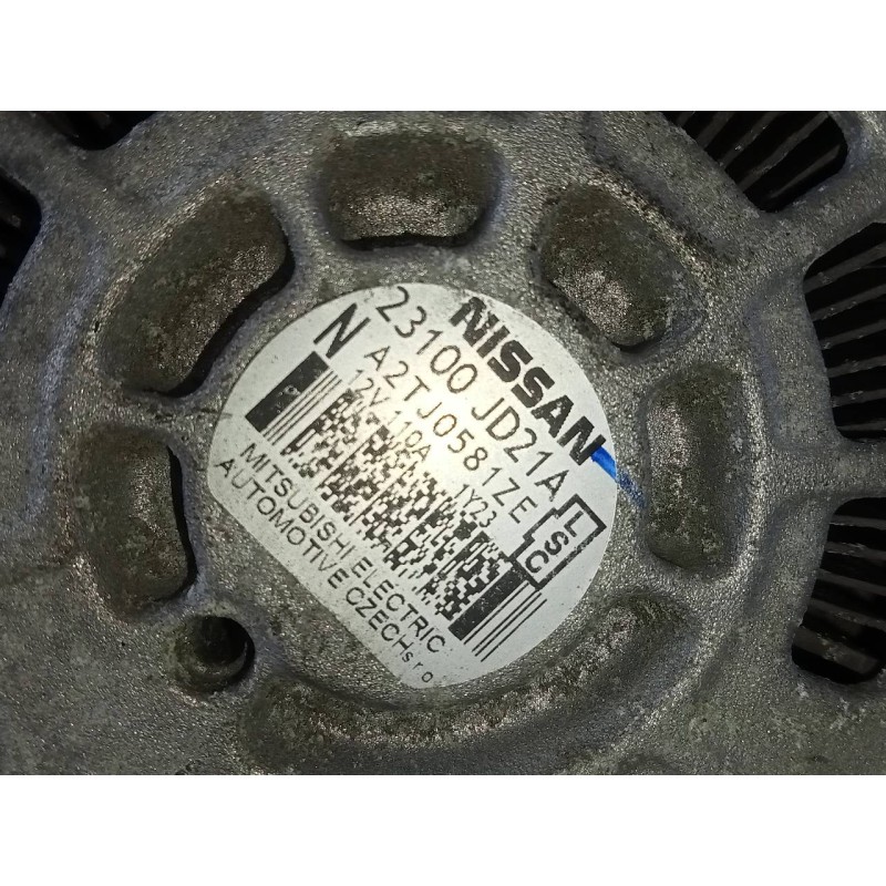 Recambio de alternador para nissan qashqai (j10) acenta referencia OEM IAM 23100JD21A A2TJ0581ZE P3-B5-17-3