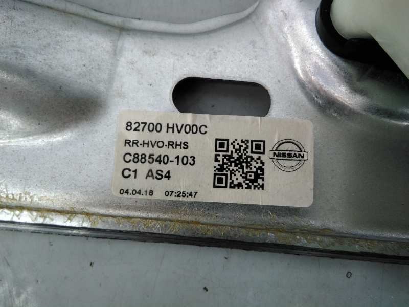 Recambio de elevalunas trasero derecho para nissan qashqai (j11) acenta referencia OEM IAM 82700HV00C C88540103 E2-A4-28-2