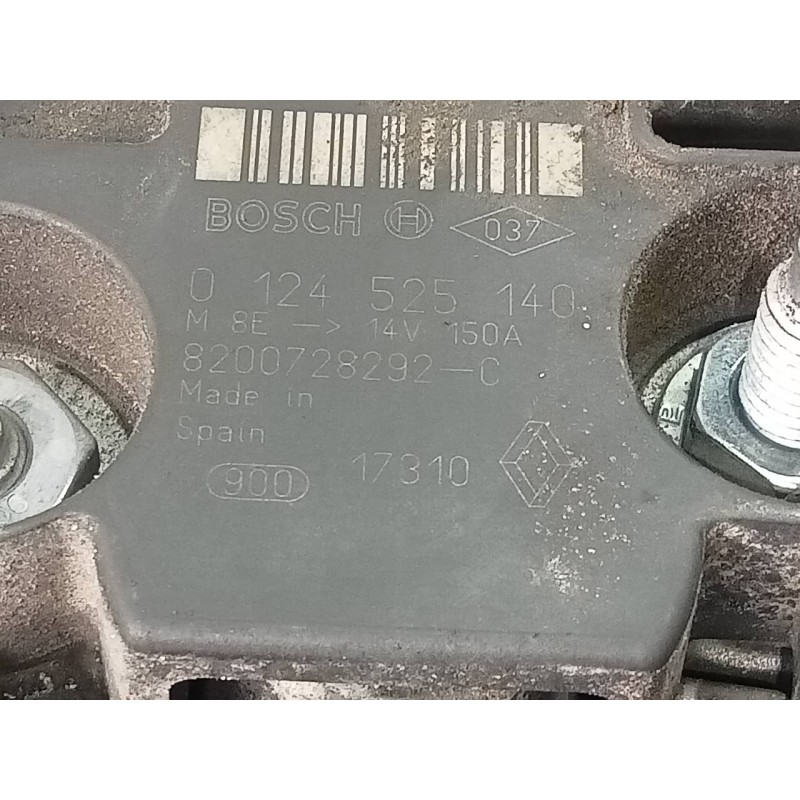 Recambio de alternador para nissan qashqai+2 (jj10) acenta referencia OEM IAM 8200728292C 0124525140 P3-B5-9-3
