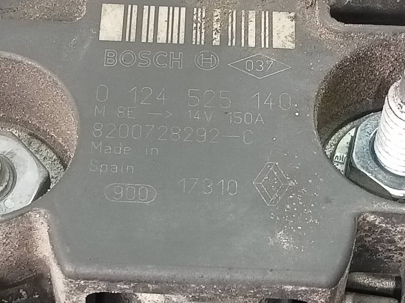 Recambio de alternador para nissan qashqai+2 (jj10) acenta referencia OEM IAM 8200728292C 0124525140 P3-B5-9-3