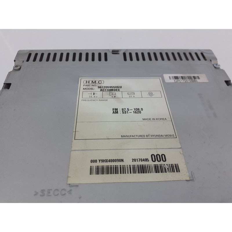 Recambio de sistema audio / radio cd para hyundai h350 kasten essence l2 referencia OEM IAM 9617059550GU AC110MDEE E3-A3-31-2