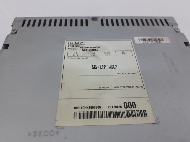 Recambio de sistema audio / radio cd para hyundai h350 kasten essence l2 referencia OEM IAM 9617059550GU AC110MDEE E3-A3-31-2
