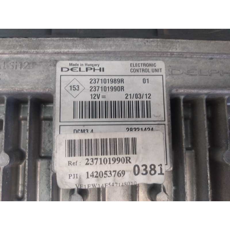 Recambio de centralita motor uce para renault kangoo expression referencia OEM IAM 237101990R  E2-A1-30-1