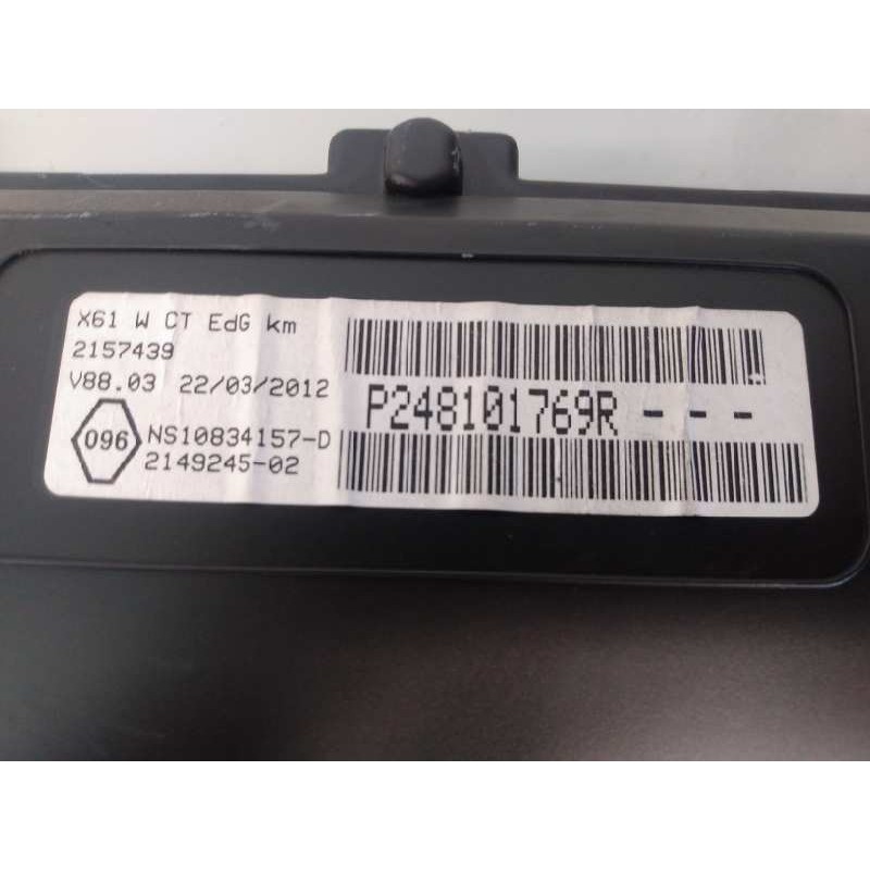 Recambio de cuadro instrumentos para renault kangoo expression referencia OEM IAM P248101749R  E2-A1-30-1