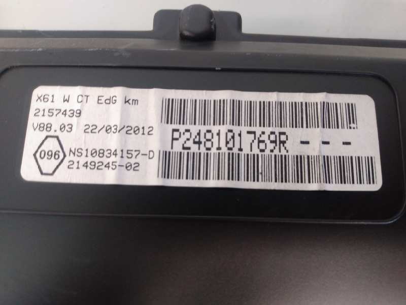 Recambio de cuadro instrumentos para renault kangoo expression referencia OEM IAM P248101749R  E2-A1-30-1