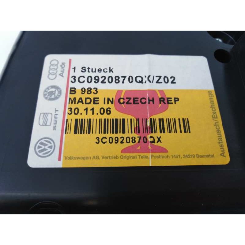 Recambio de cuadro instrumentos para volkswagen passat berlina (3c2) advance referencia OEM IAM 3C092087Q  E2-A1-32-7