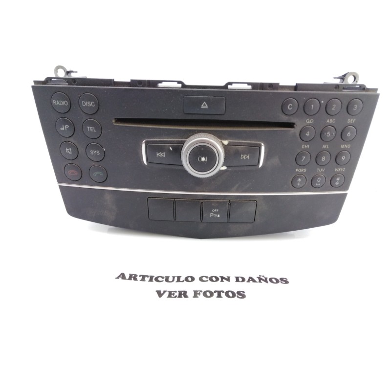Recambio de sistema audio / radio cd para mercedes-benz clase c (w204) berlina c 220 cdi (204.008) referencia OEM IAM A204906040