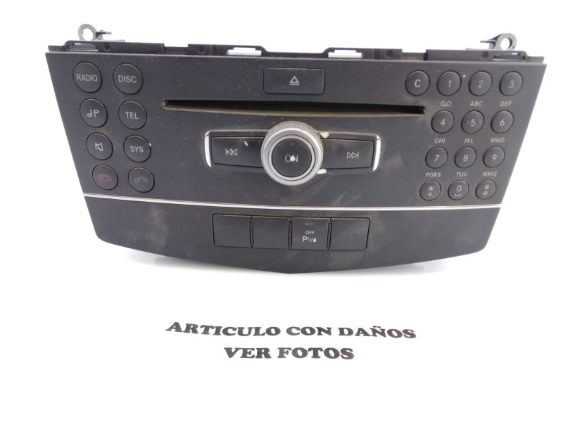 Recambio de sistema audio / radio cd para mercedes-benz clase c (w204) berlina c 220 cdi (204.008) referencia OEM IAM A204906040