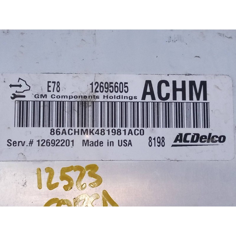 Recambio de centralita motor uce para opel corsa e selective referencia OEM IAM 12695605 86ACHMK481981AC0 E3-A5-19-3