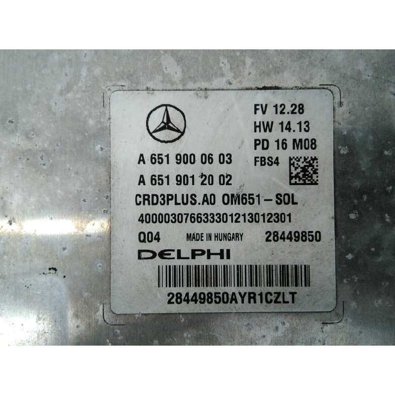 Recambio de centralita motor uce para mercedes-benz clase c (w205) familiar c 220 t cdi bluetec (205.204) referencia OEM IAM A65