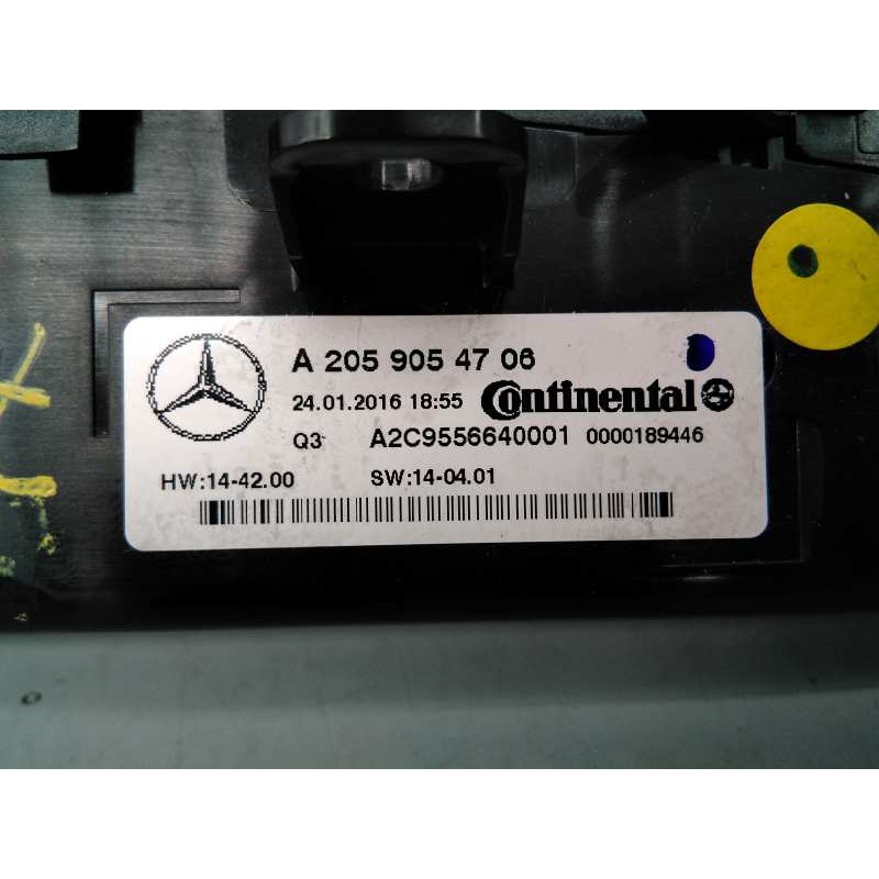 Recambio de mando climatizador para mercedes-benz clase c (w205) familiar c 220 t cdi bluetec (205.204) referencia OEM IAM A2059