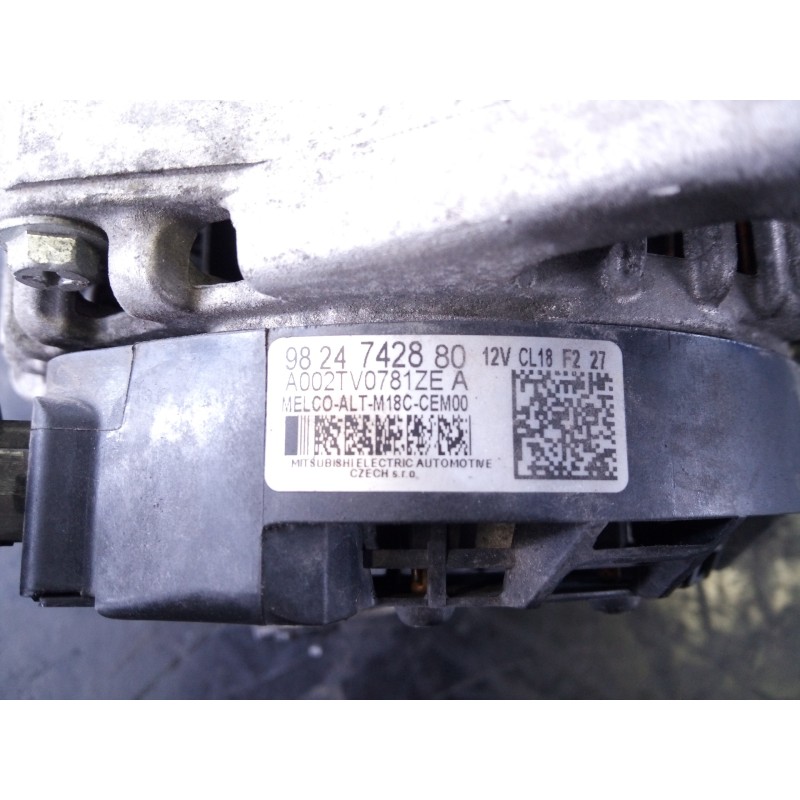 Recambio de alternador para opel vivaro furgón l select referencia OEM IAM 9824742880  P3-A4-28-2
