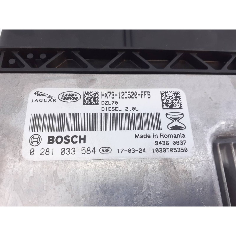 Recambio de centralita motor uce para land rover evoque se referencia OEM IAM HX7312C520FFB 0281033584 E2-A1-20-3