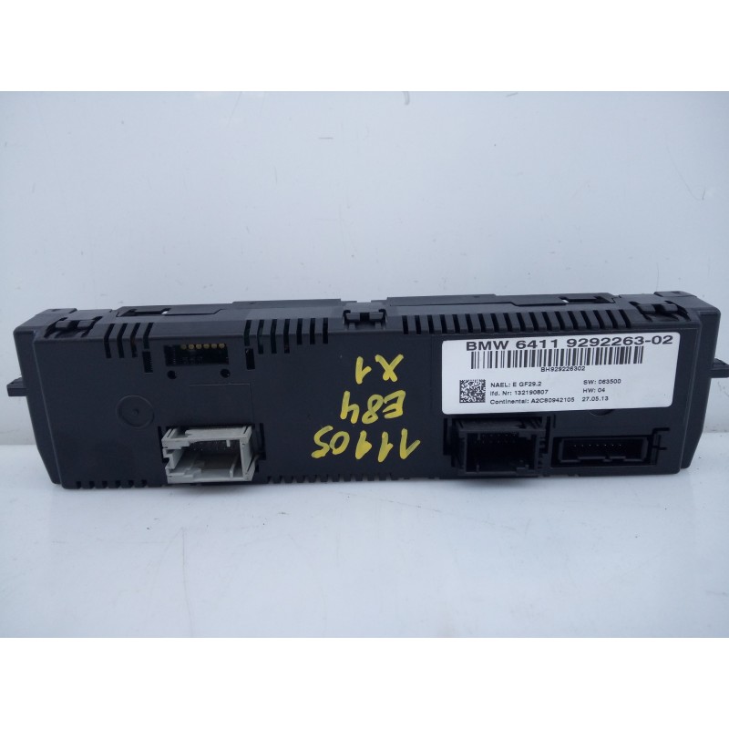 Recambio de mando climatizador para bmw x1 (e84) sdrive 18d referencia OEM IAM 6411929226302 BH929226302 E3-A2-22-1