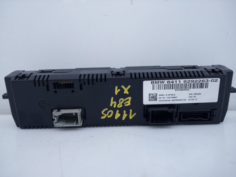 Recambio de mando climatizador para bmw x1 (e84) sdrive 18d referencia OEM IAM 6411929226302 BH929226302 E3-A2-22-1