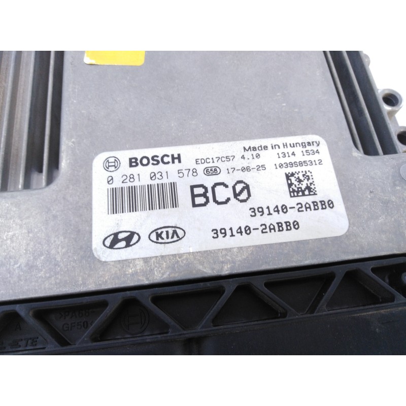Recambio de centralita motor uce para hyundai tucson essence bluedrive 2wd referencia OEM IAM 0281031578 391402ABB0 E3-A3-39-2