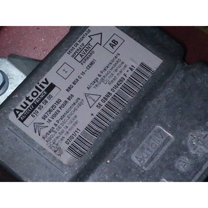 Recambio de centralita airbag para citroën c4 picasso monospace referencia OEM IAM 9673625180 610955800 
