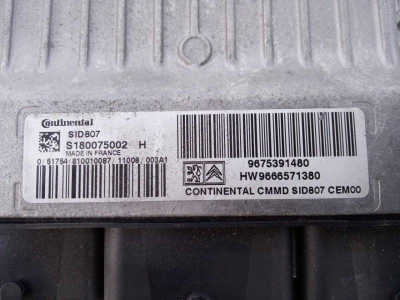 Recambio de centralita motor uce para citroën c4 picasso monospace referencia OEM IAM 9675391480 S180075002 E3-B2-26-3