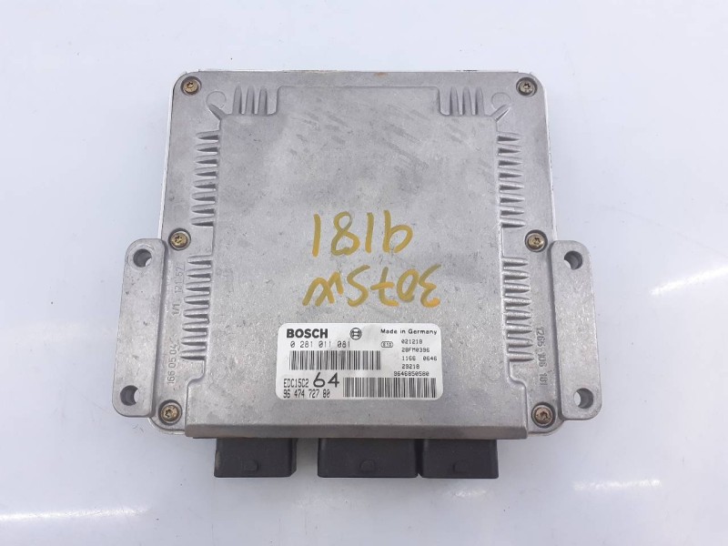 Recambio de centralita motor uce para peugeot 307 break / sw (s1) sw referencia OEM IAM 9647472780 0281011081 E3-B2-3-3