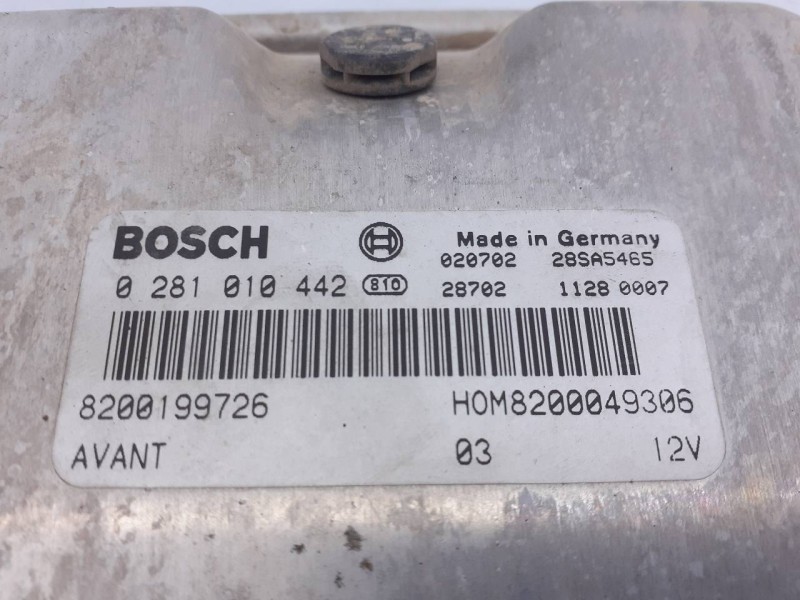 Recambio de centralita motor uce para renault megane i fase 2 berlina (ba0) 1.9 d authentique referencia OEM IAM 8200199726 0281