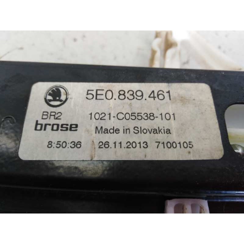 Recambio de elevalunas trasero izquierdo para skoda octavia lim. (5e3) style referencia OEM IAM 5E0839461  E1-A5-40-1