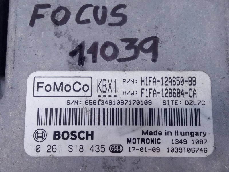 Recambio de centralita motor uce para ford focus lim. st-line referencia OEM IAM H1FA12A650BB 0261S18435 E3-B3-30-2