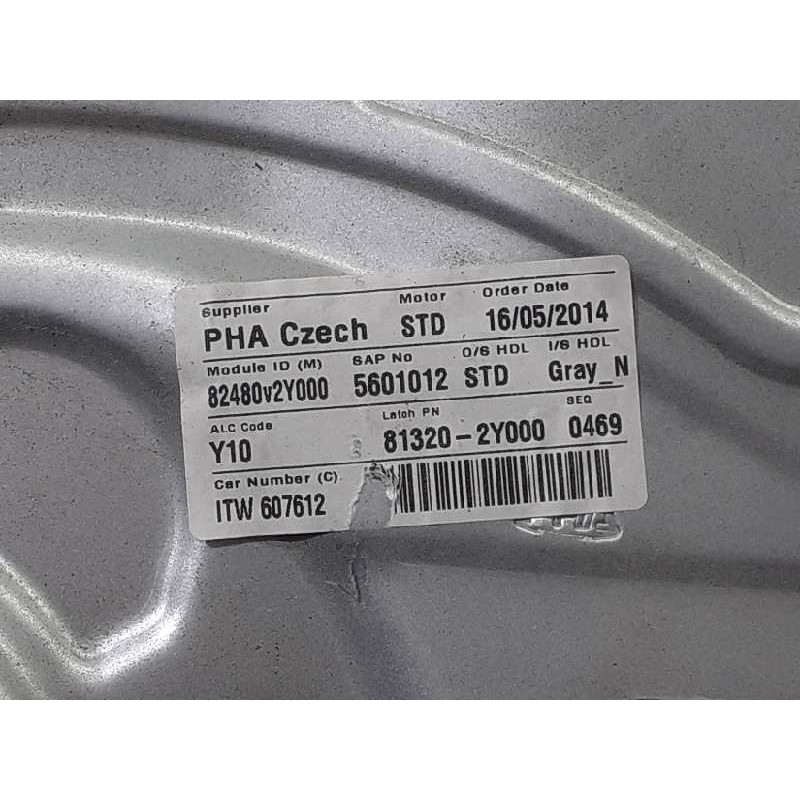 Recambio de elevalunas delantero derecho para hyundai ix35 tecno awd referencia OEM IAM 82480V2Y000  P2-B4-9